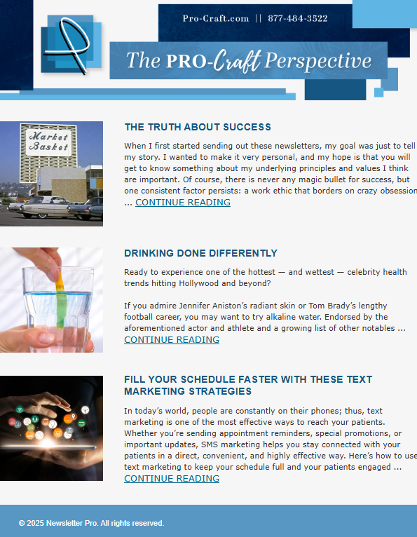 March Newsletter Digital Copy | Pro-Craft